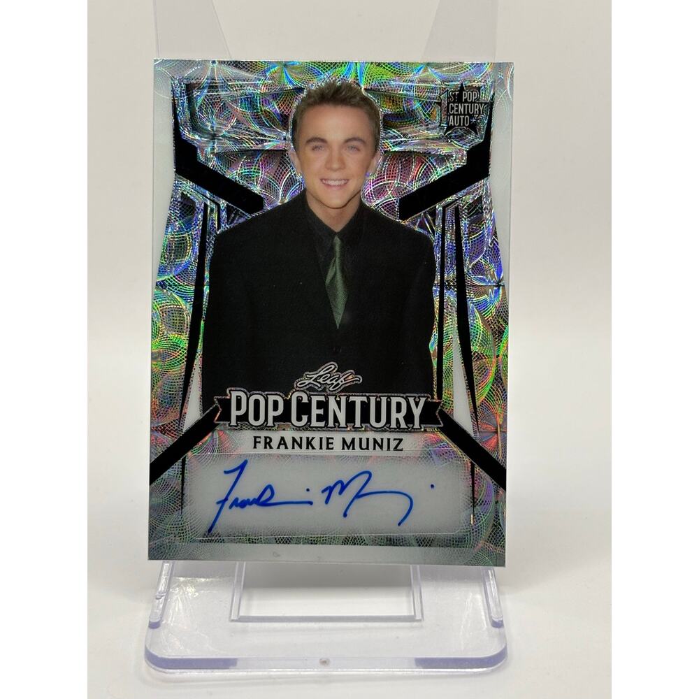 2023 Leaf Pop Century Frankie Muniz Silver Auto 5/6 SP Malcolm in the Middle